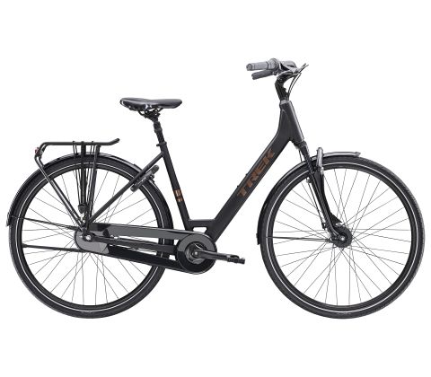 Trek District 2 Lowstep citybike - indvendige gear - Trek Black Matte - Kibæk Cykler