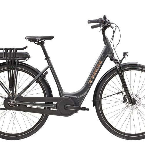Trek District+ 1 Lowstep elcykel med Boschmotor - Kibæk Cykler