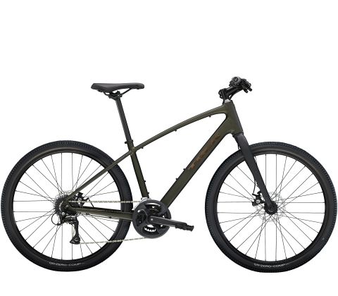 Trek Dual Sport 1 Gen 5 hybrid cykel - Black Olive - Kibæk Cykler