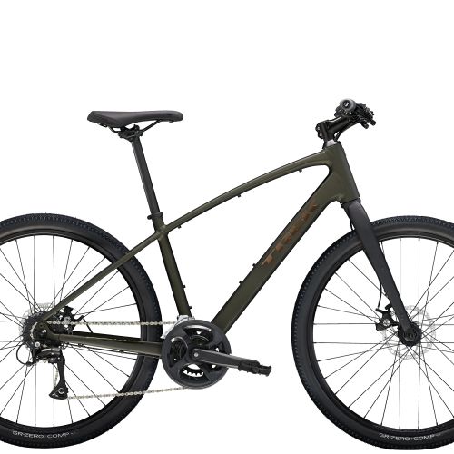 Trek Dual Sport 1 Gen 5 hybrid cykel - Black Olive - Kibæk Cykler