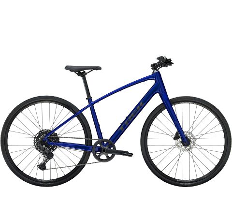 Trek FX 3 hybrid citybike til hverdag og motion - Hex Blue - Kibæk Cykler