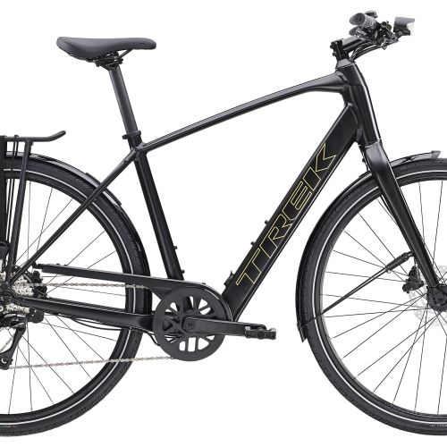 Trek FX+ 2 LT herre elcykel - let og sporty citybike - Satin Trek Black - Kibæk Cykler