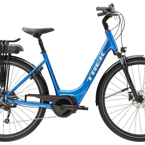 Trek Verve+ 2 Lowstep elcykel med Bosch motor - Kibæk Cykler