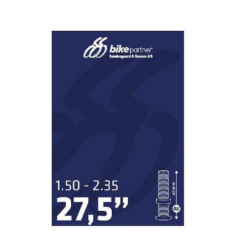 BikePartner MTB slange 27,5x1,50-2,35'' med auto ventil
