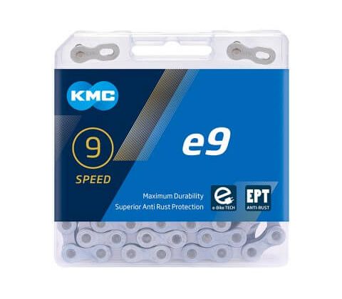 KMC E9 EPT 9 speed kæde til elcykel - 136 led - Kibæk Cykler