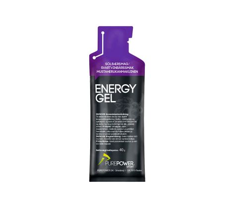 Purepower Energy Gel - Blackcurrant - solbær smag - Kibæk Cykler