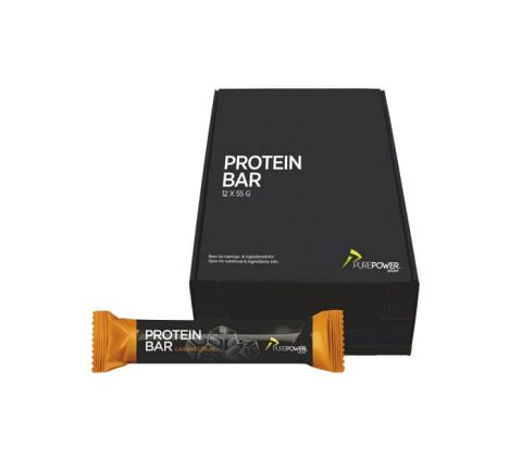 Purepower Proteinbar - Karamel / Rom - 12 stk. kasse - Kibæk Cykler